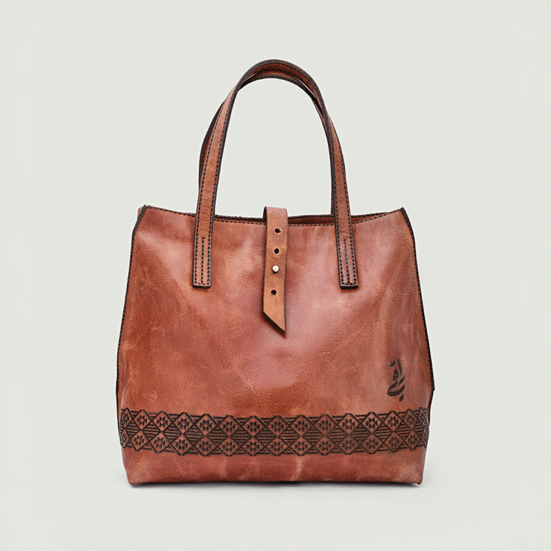 شنطة كتف بنقوش تراثية